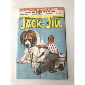 Vintage June 1965 Jack & Jill Magazine Sound of Music Dog Bath Lineman Father